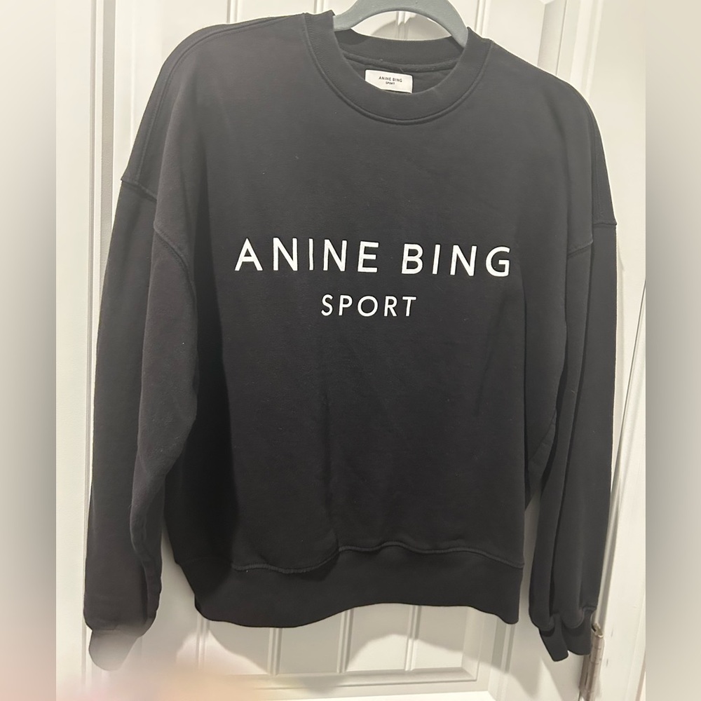 Anine Bing Sport women’s black sweatshirt M EUC